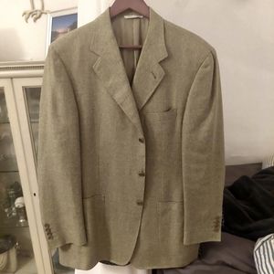 Canali men's single breasted silk/wool blend blazer 44R